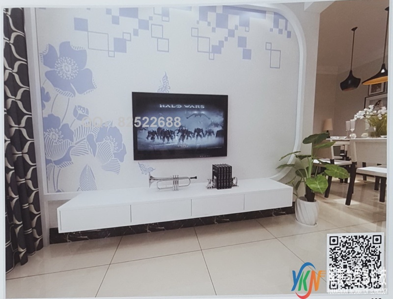 VR全景北欧风格对花蓝底05