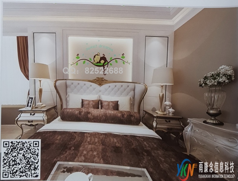 VR全景欧式风格沙发背景猴子睡觉花藤字母78