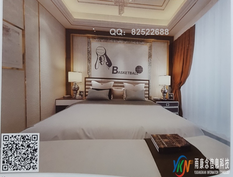 VR全景欧式风格床头背景篮球运动投篮82