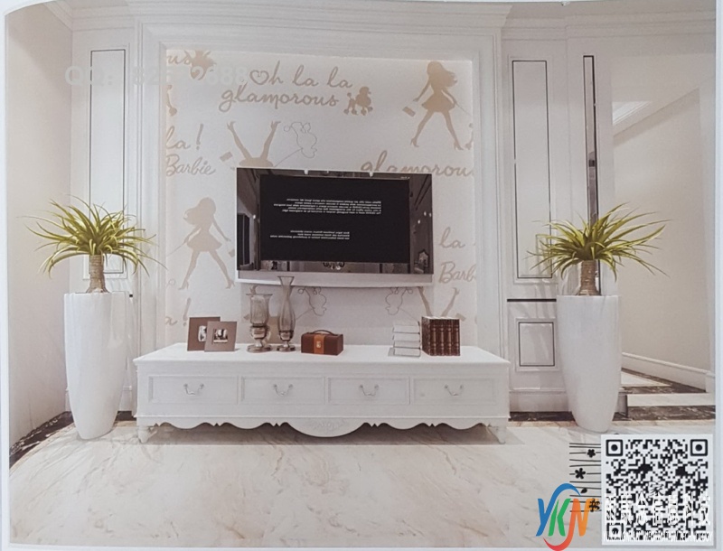 VR全景欧式风格电视背景人物字母99