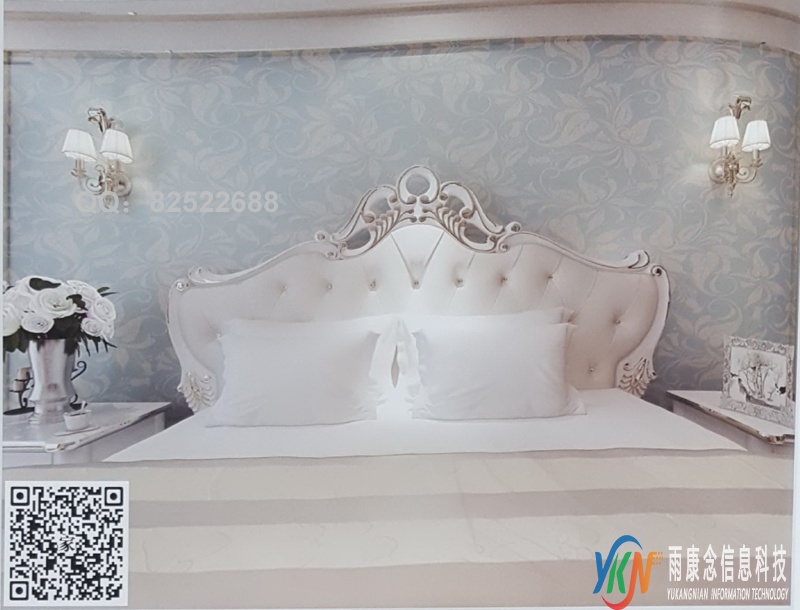 VR全景欧式风格床头背景散花121
