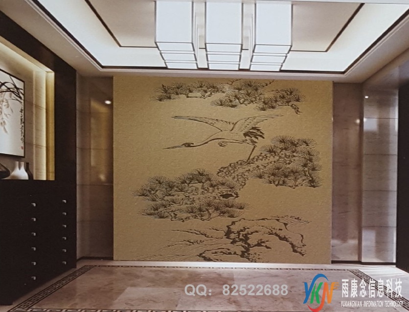 鹤松黄色底玄关过道XG009