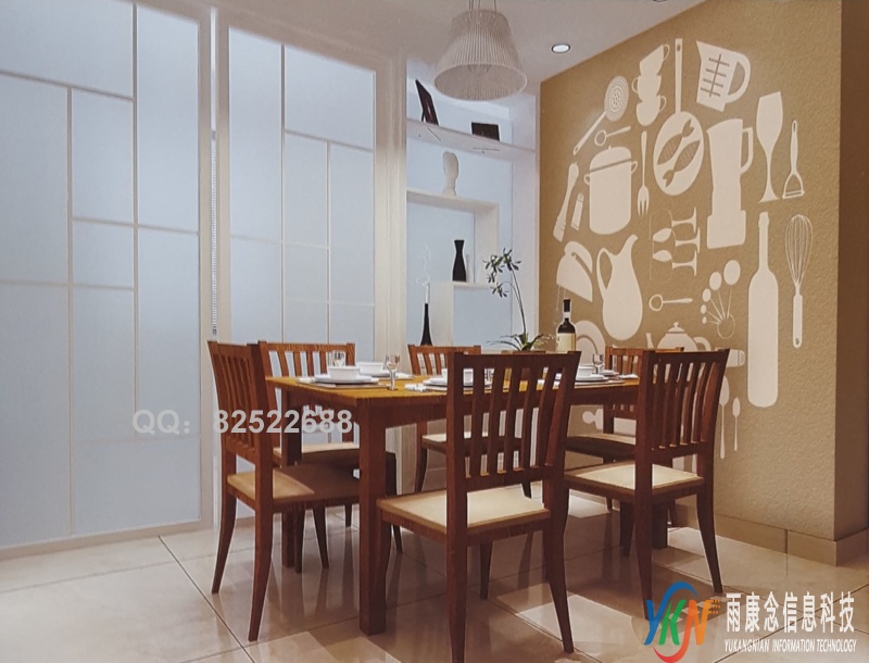 餐具棕色底餐厅背景CT009