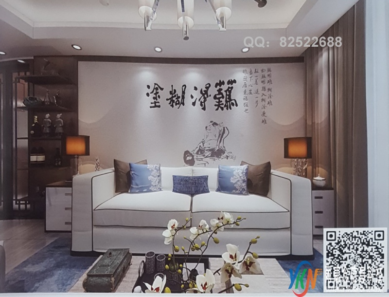 VR全景新中式风格沙发背景难得糊涂199