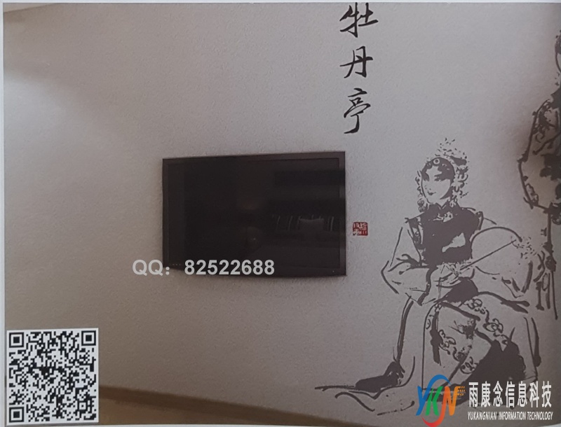 VR全景新中式风格电视背景牡丹亭212