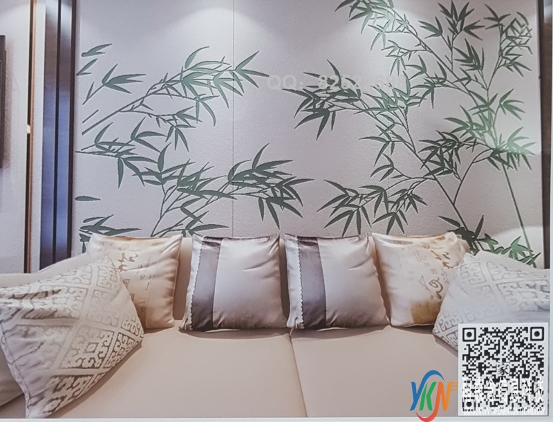 VR全景新中式风格沙发背景青竹细竹222