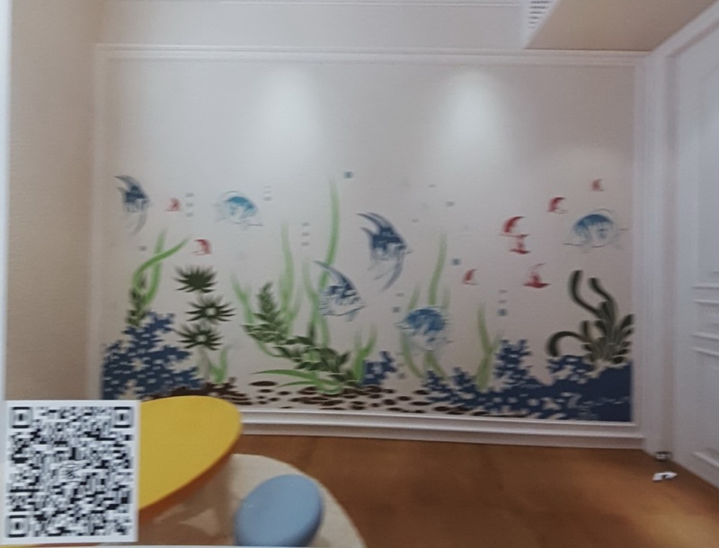 VR全景现代风格儿童房背景海底世界303