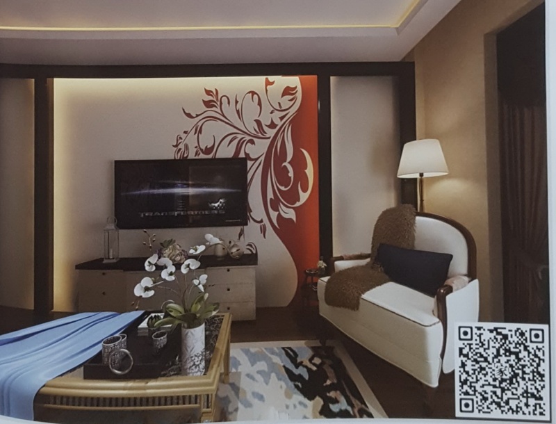 VR全景现代风茶厅格电视背景337