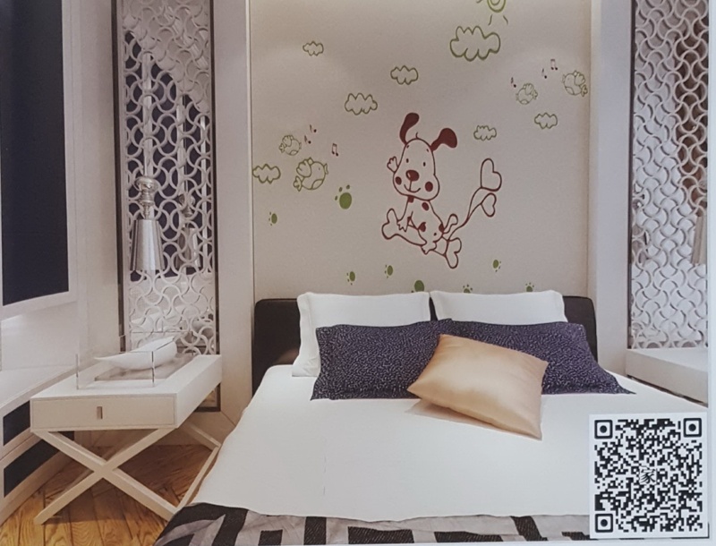 VR全景现代风格床头背景魔法狗卡通349