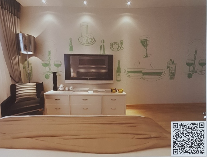 VR全景现代风格餐厅墙背景353