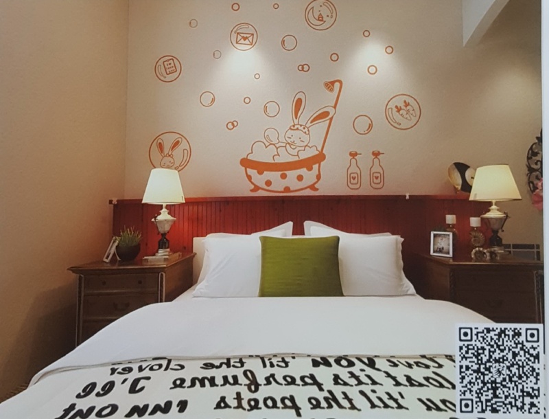 VR全景现代风格床头背景358
