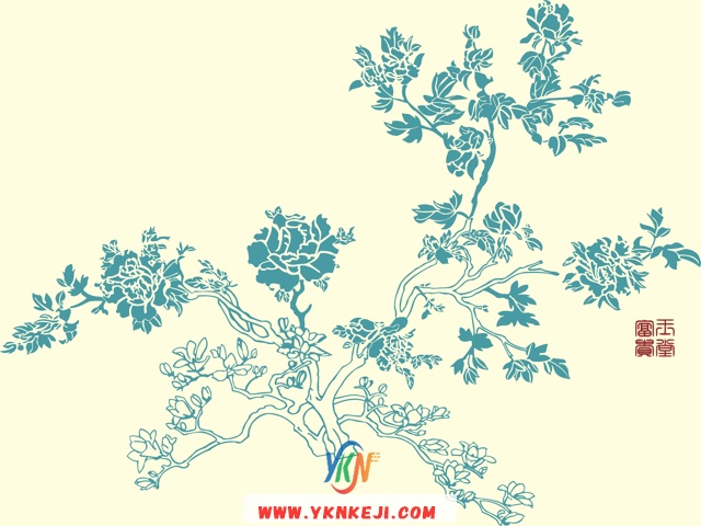 中式风格 花开富贵HKFG-164: