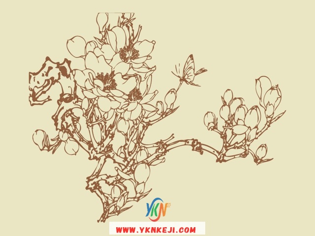 中式风格 花开富贵HKFG-365: