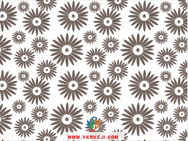 BZH20 壁纸花系列：散花矢量图