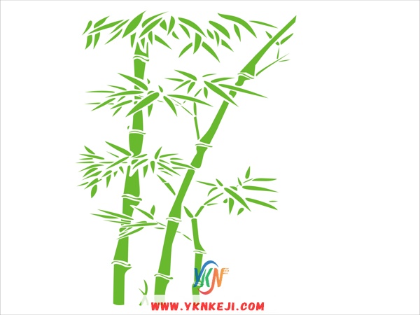 DH38 单花系列:竹子矢量图
