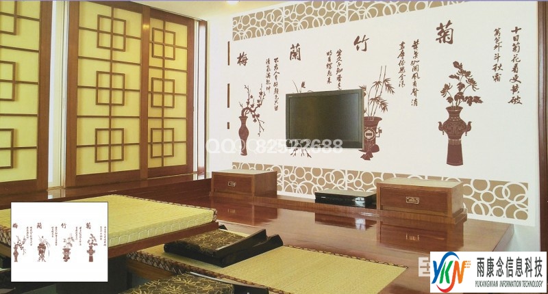 大森林硅藻泥字画系列矢量图CDR EPS 文泰下载
